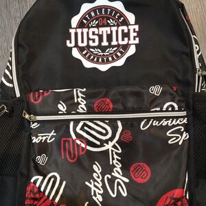 Justice Black Backpack for Men